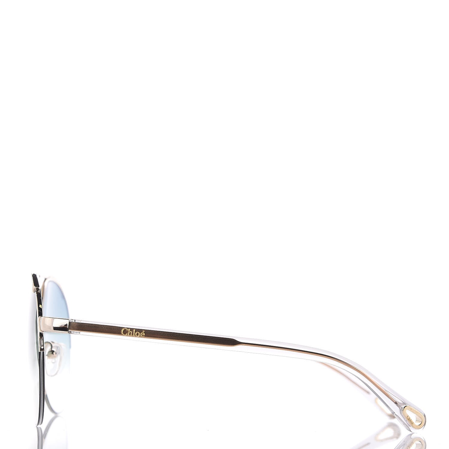 Chloe Mirrored Romie Aviator Sunglasses CE152S Blue 2 of 7