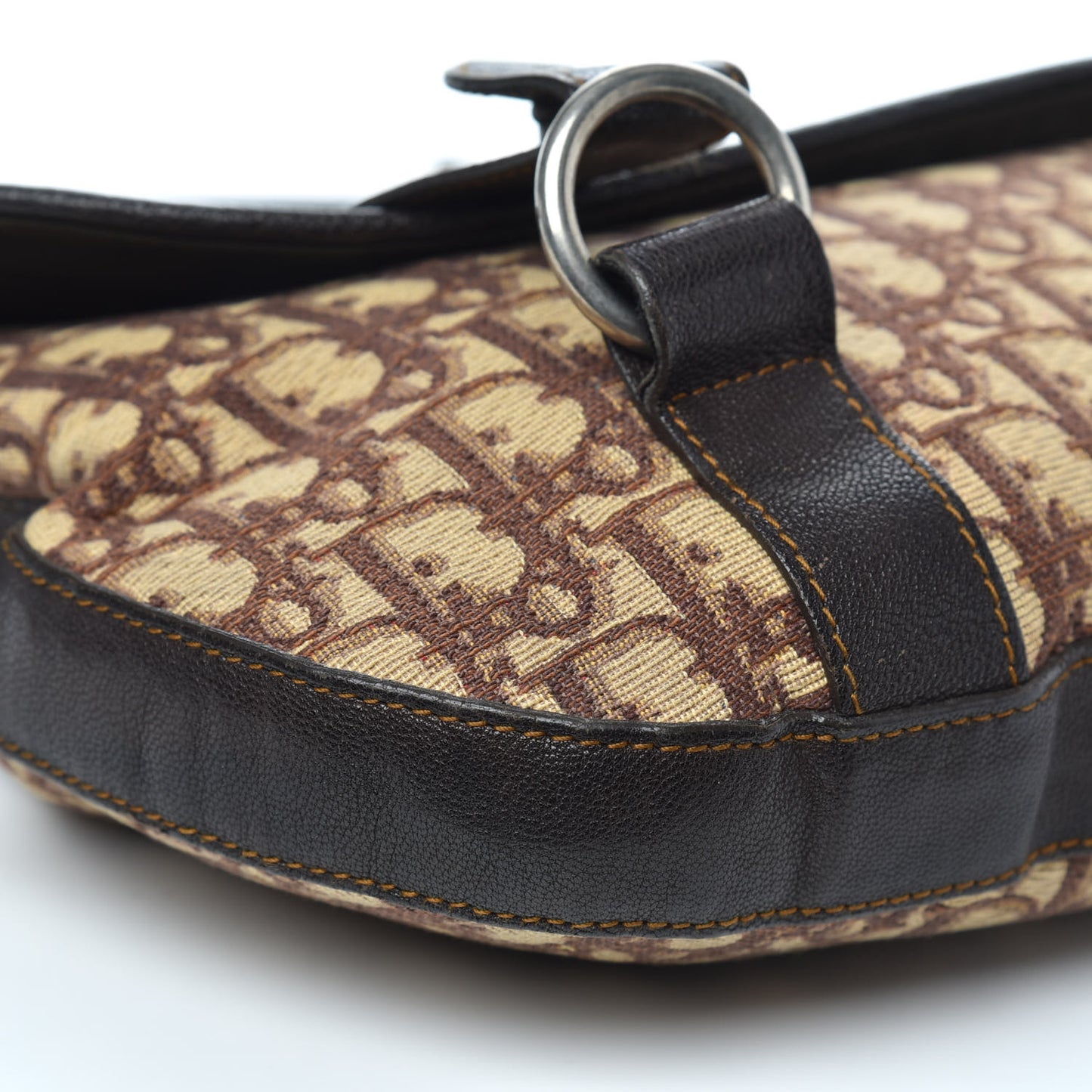 Monogram Flap Messenger Brown