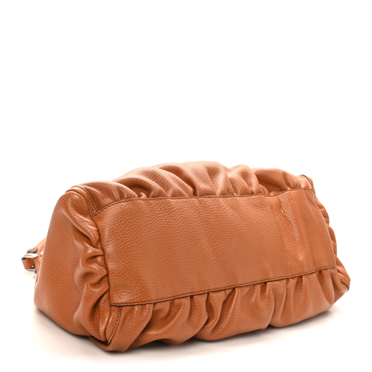 Gucci Calfskin Large D Gold Ring Hobo Brown 4 of 11