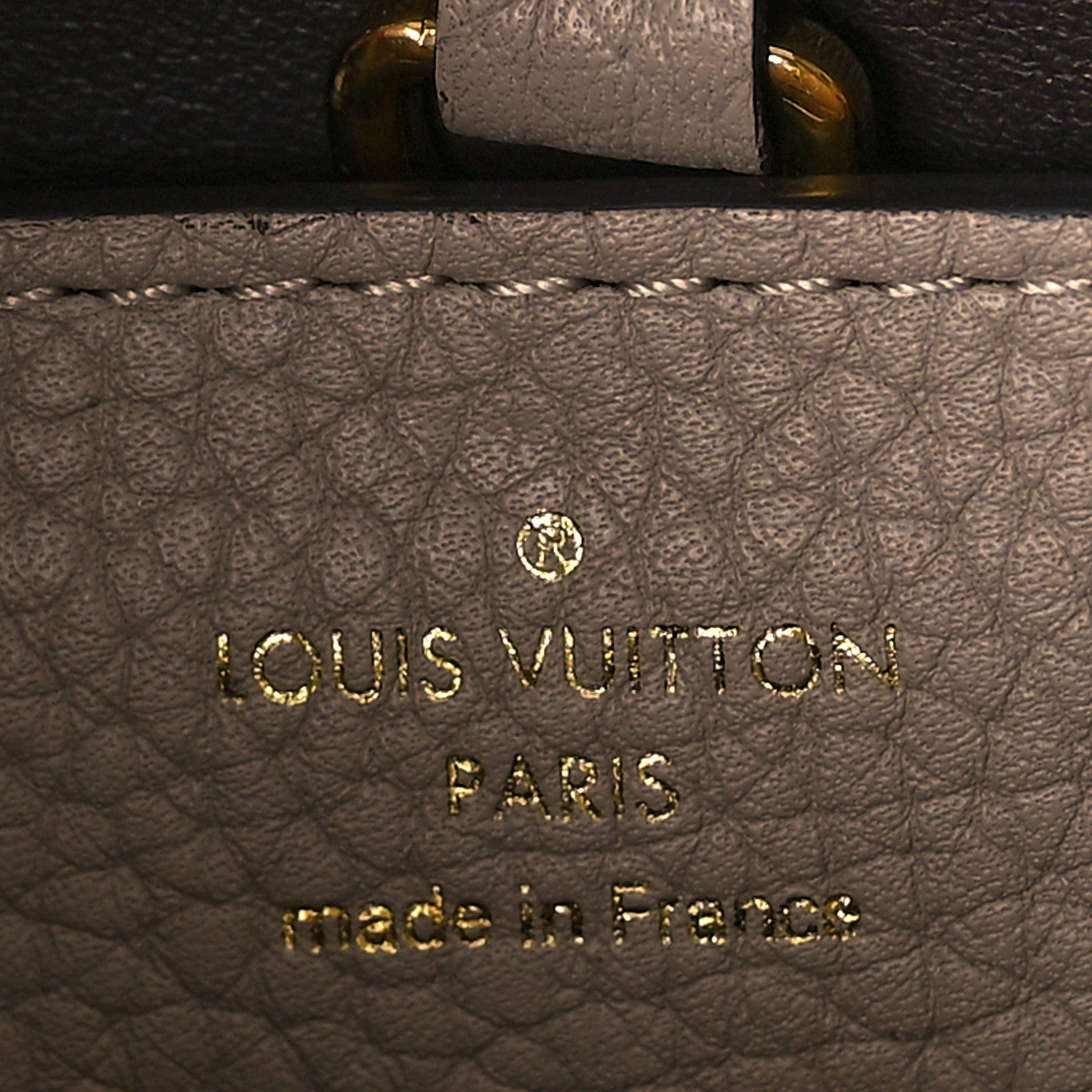 Louis Vuitton Taurillon Capucines PM Galet 6 of 8
