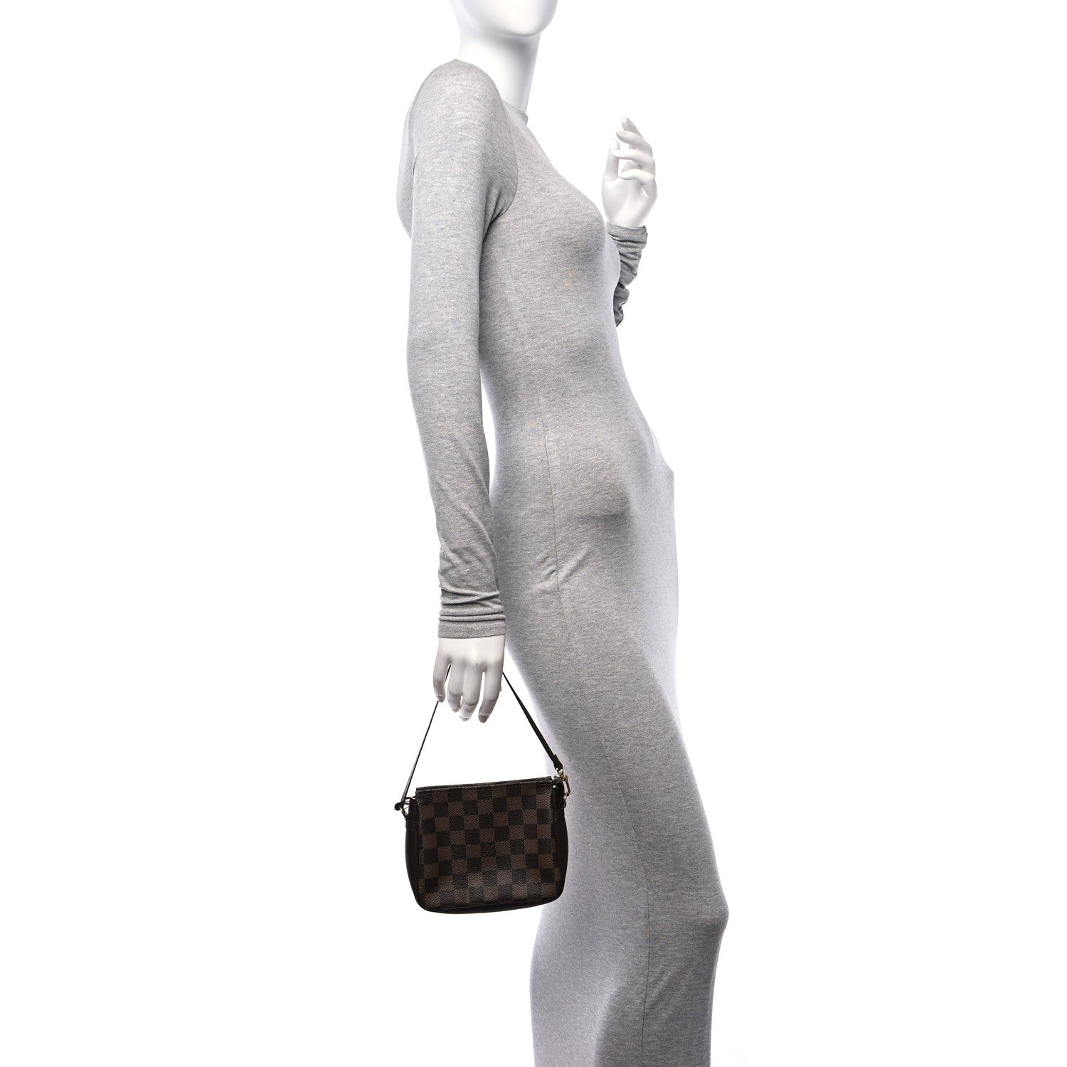 Louis Vuitton Damier Ebene Trousse Make Up Bag Pochette 2 of 10