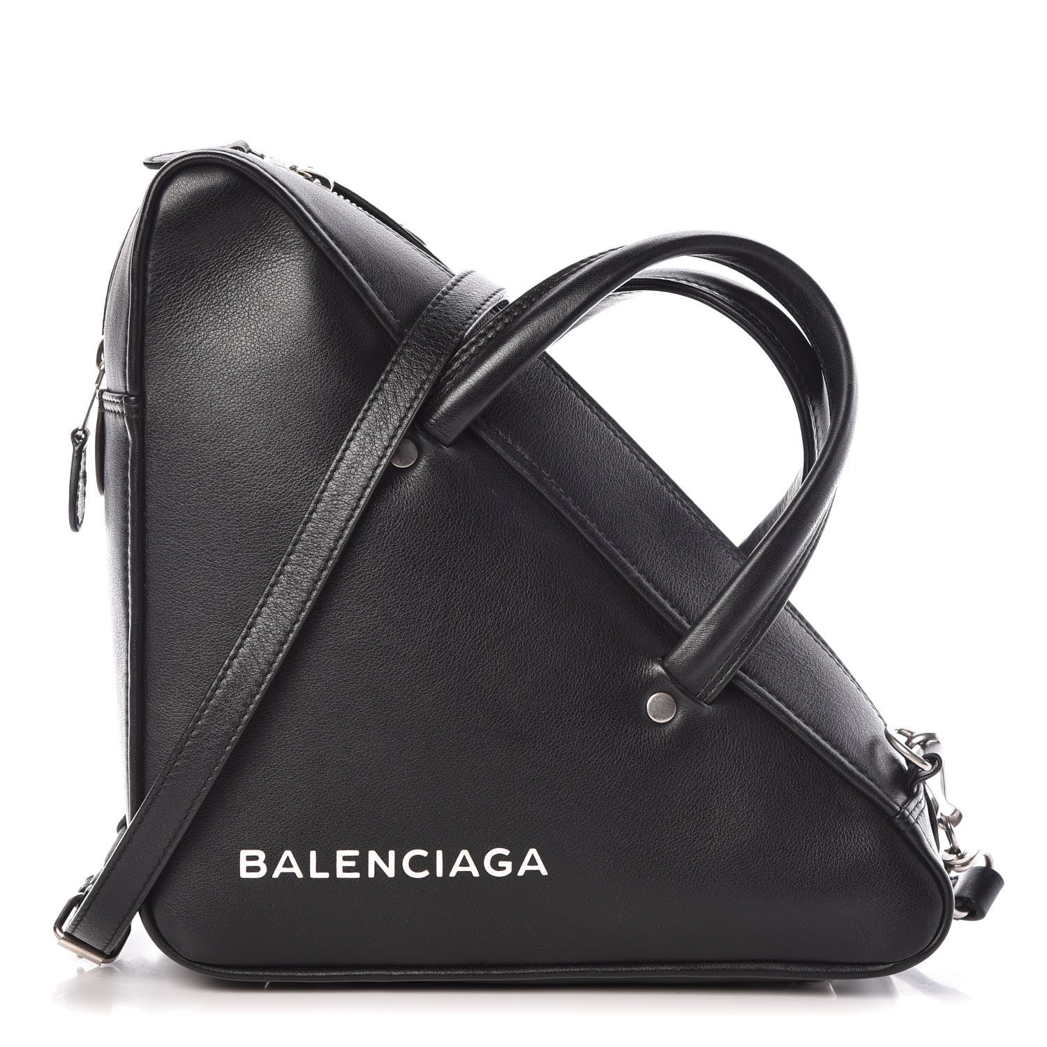 Balenciaga Calfskin S Triangle Duffle Black 1 of 9