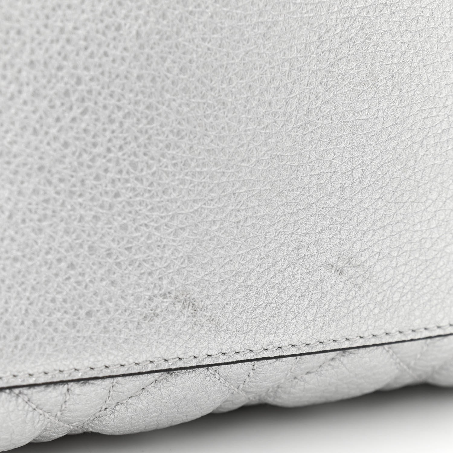 Christian Dior Metallic Grained Calfskin Cannage Medium Supple Lady Dior Silver 16 of 16