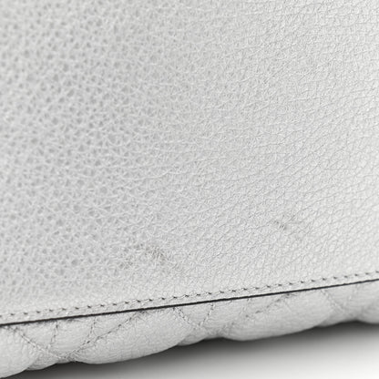 Christian Dior Metallic Grained Calfskin Cannage Medium Supple Lady Dior Silver 16 of 16