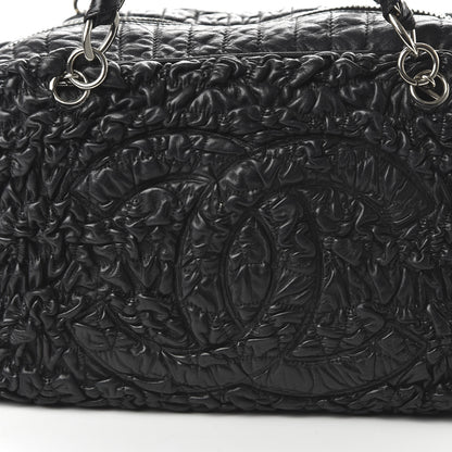Chanel Lambskin Astrakan Bowler Black 10 of 10