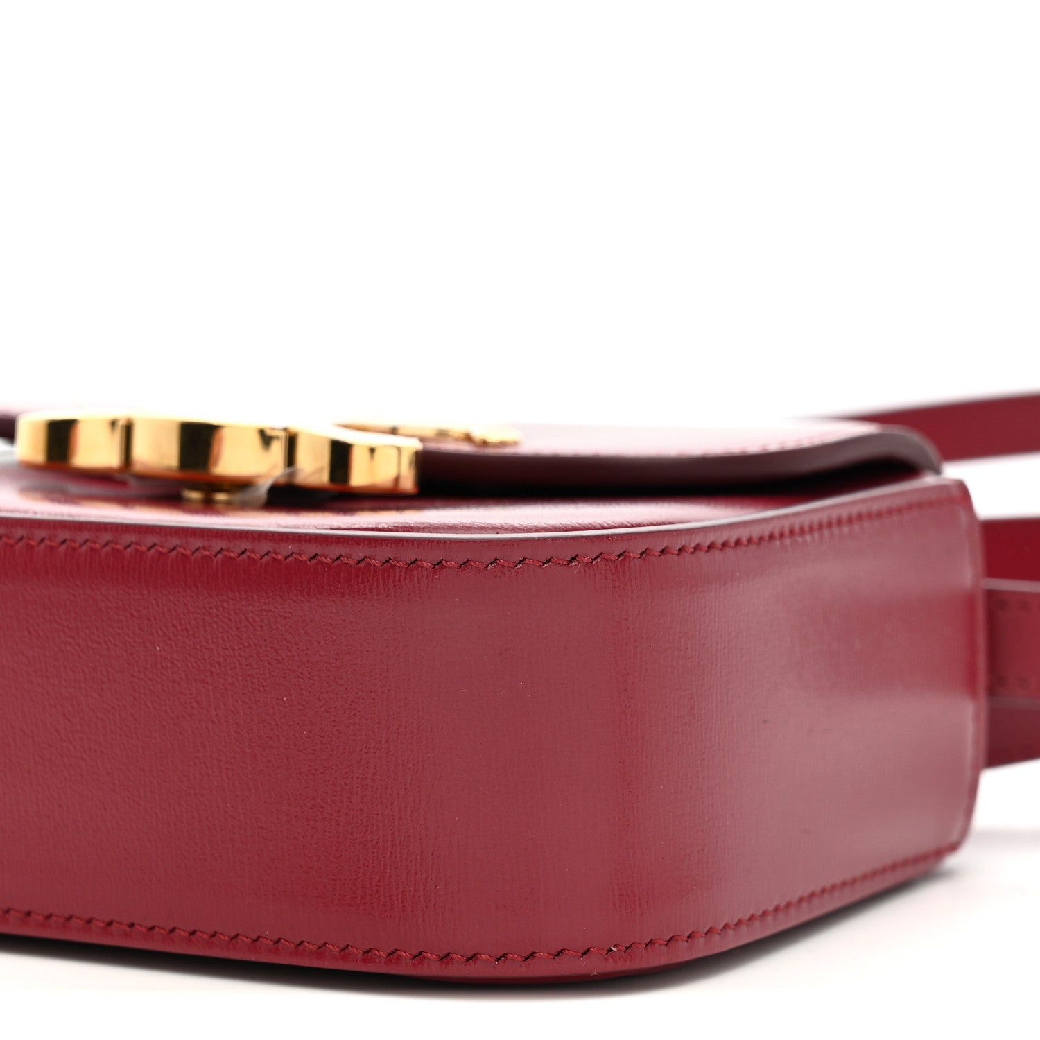 Celine Shiny Calfskin Mini Triomphe Carmin 10 of 10