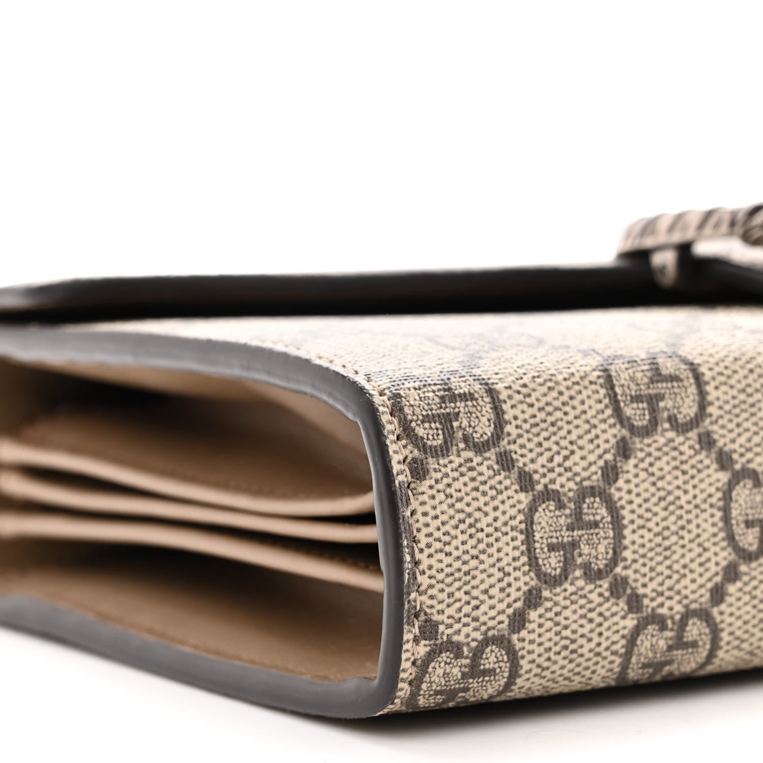 Gucci GG Supreme Monogram Mini Dionysus Chain Wallet Beige Taupe 9 of 11