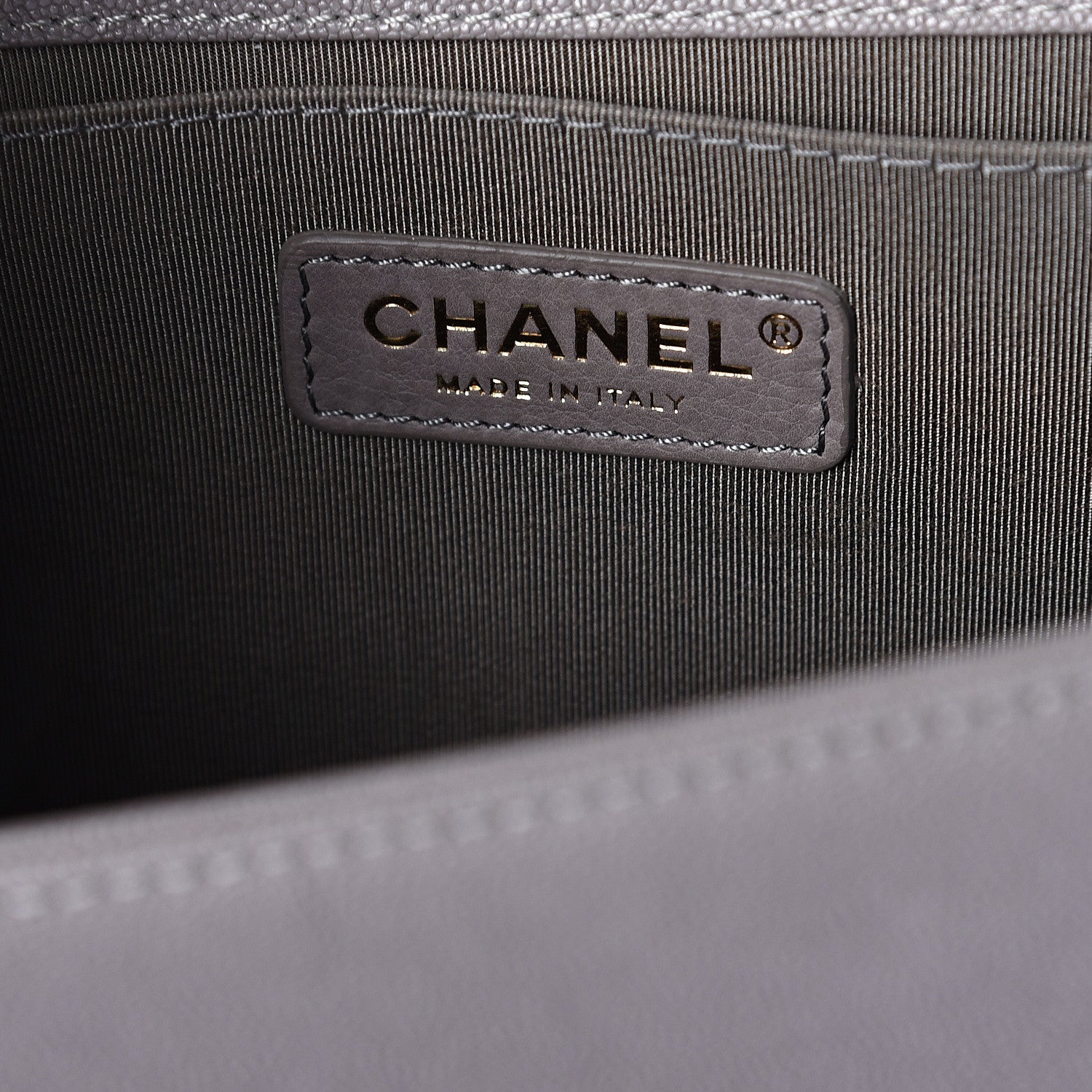Chanel Caviar Quilted Medium Boy Flap Grey 5 of 8
