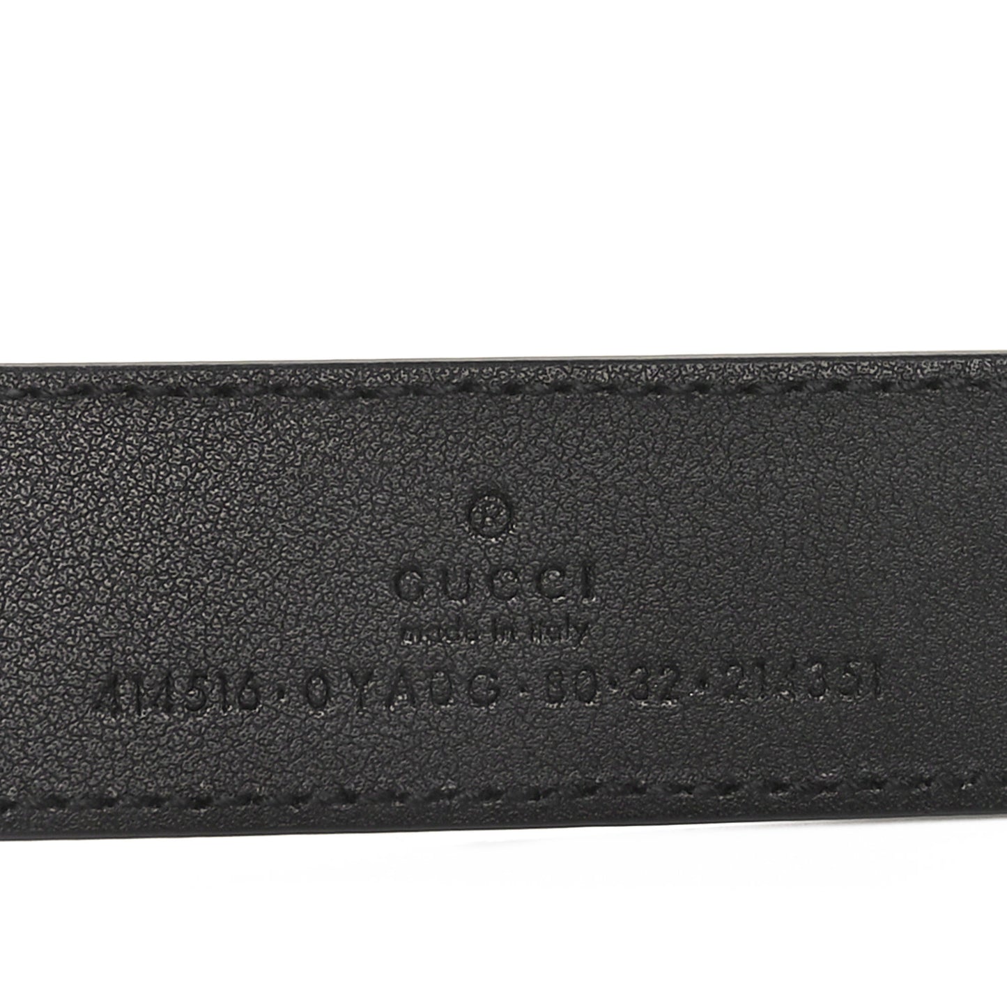 Calfskin Double G 30mm Belt 80 32 Black