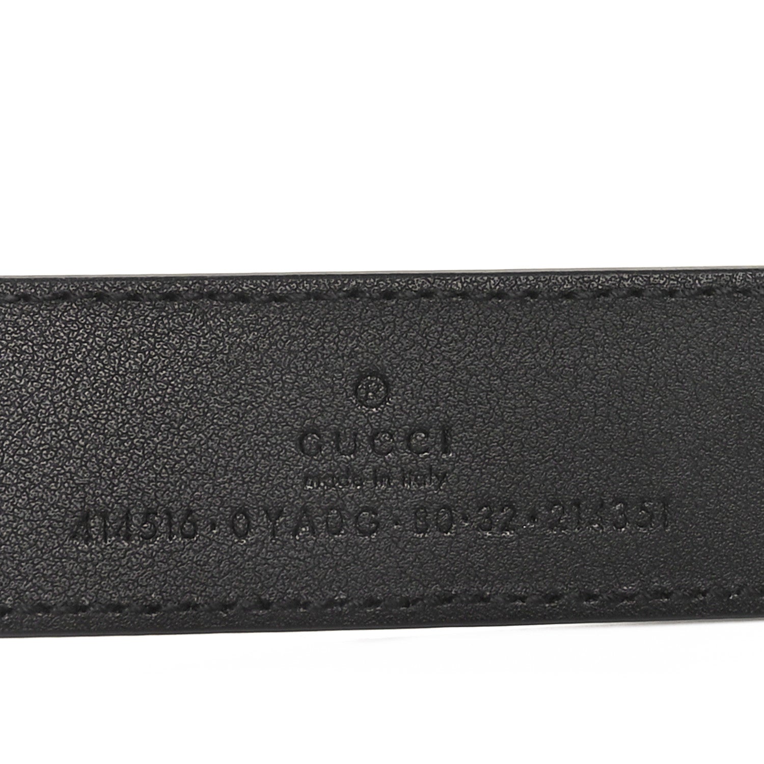 Gucci Calfskin Double G 30mm Belt 80 32 Black 3 of 3