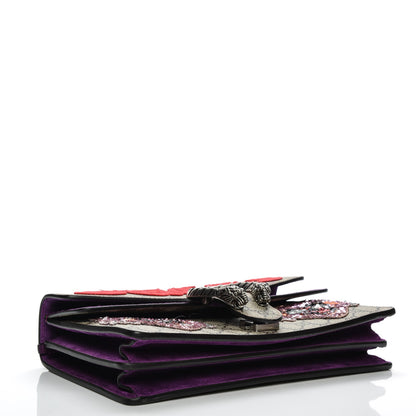 Gucci GG Supreme Monogram Embroidered Small Dionysus Shoulder Bag Purple 4 of 7