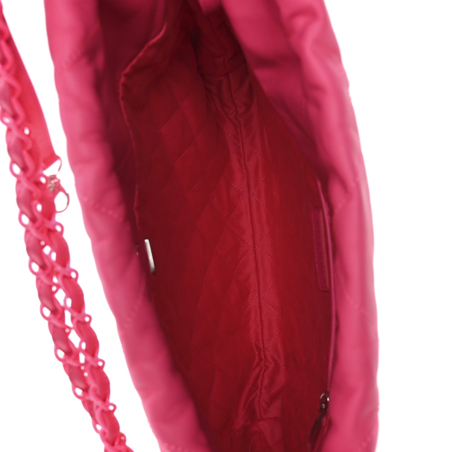 Chanel Matte Calfskin Quilted Monochrome Small Chanel 22 Fuchsia 6 of 11