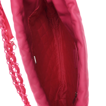 Chanel Matte Calfskin Quilted Monochrome Small Chanel 22 Fuchsia 6 of 11
