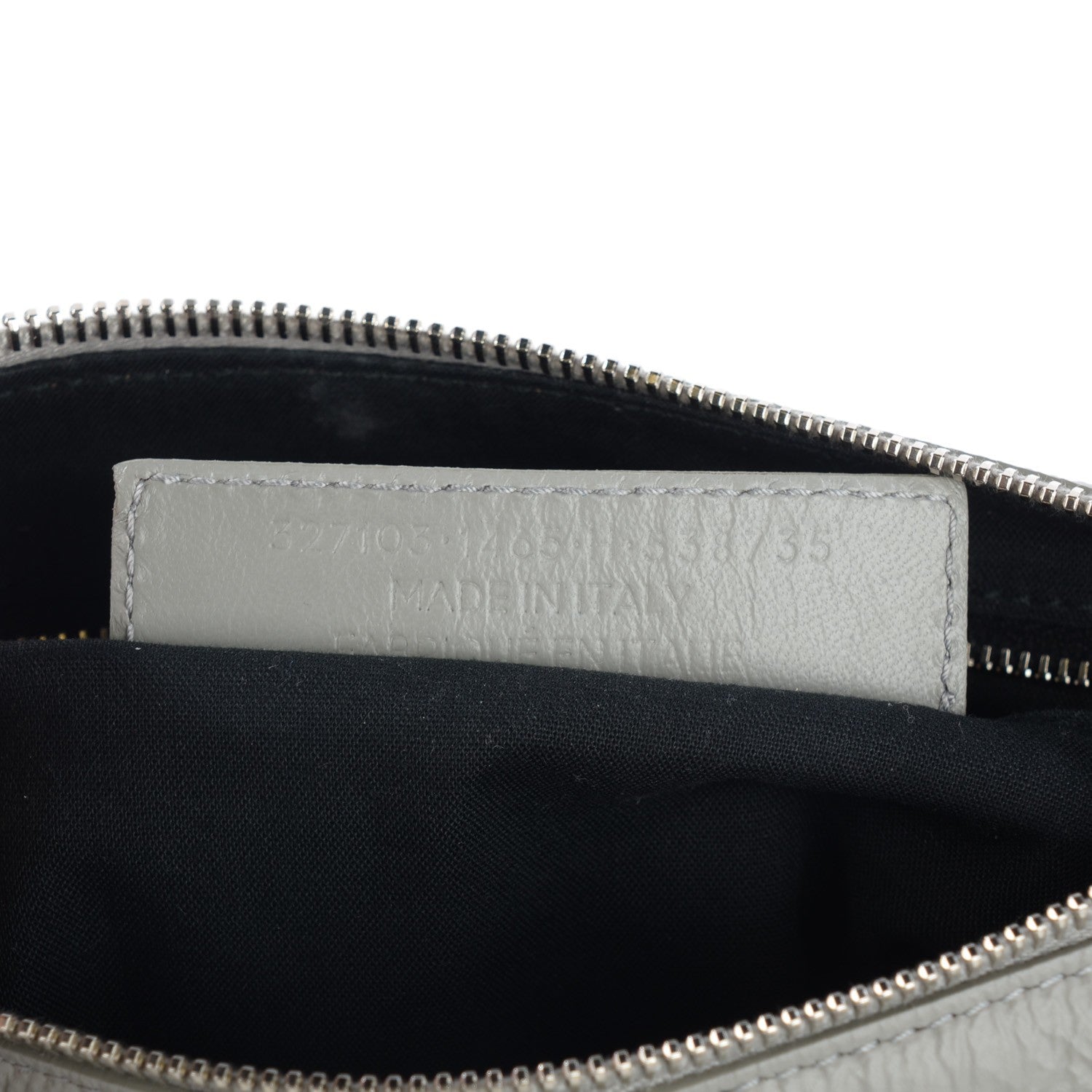 Balenciaga Matte Goatskin Rubber Covered Classic Hardware Mini Twiggy Gris Glace 8 of 9