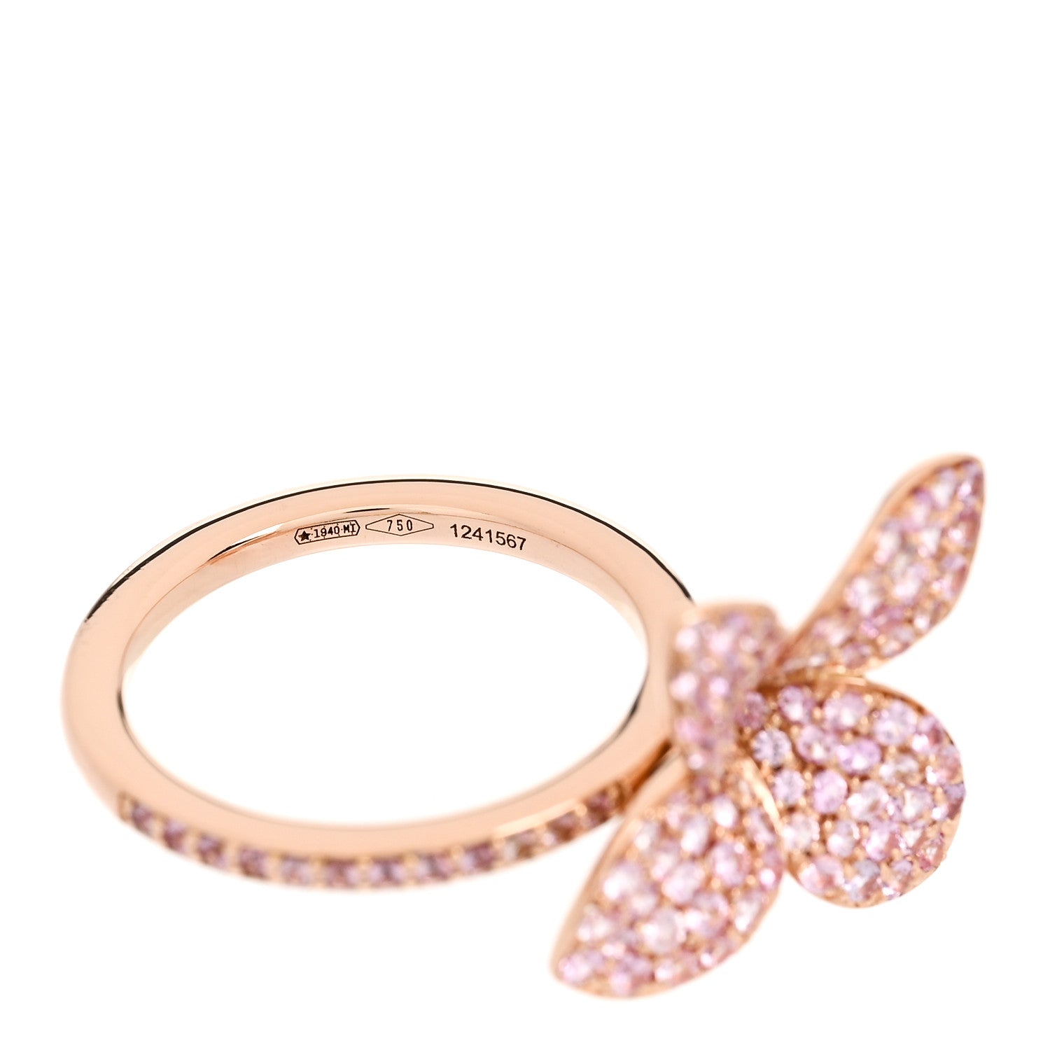 Pasquale Bruni 18K Rose Gold Pink Sapphire Petit Garden Ring 52 6 6 of 6