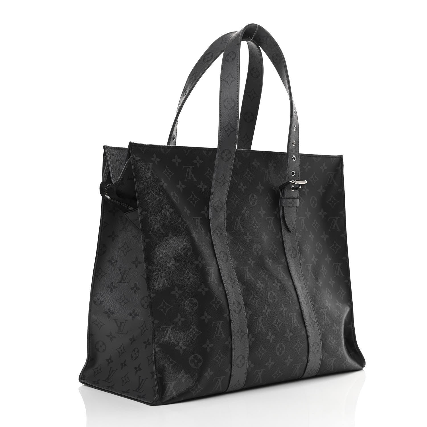 Louis Vuitton Monogram Eclipse Cabas Zippe GM Black 3 of 8