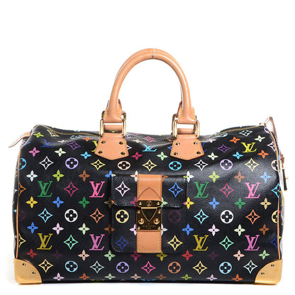 Louis Vuitton Monogram Multicolor Speedy 40 Black 1 of 8