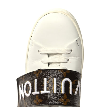 Louis Vuitton Calfskin Monogram Frontrow Sneakers 36 White 9 of 9