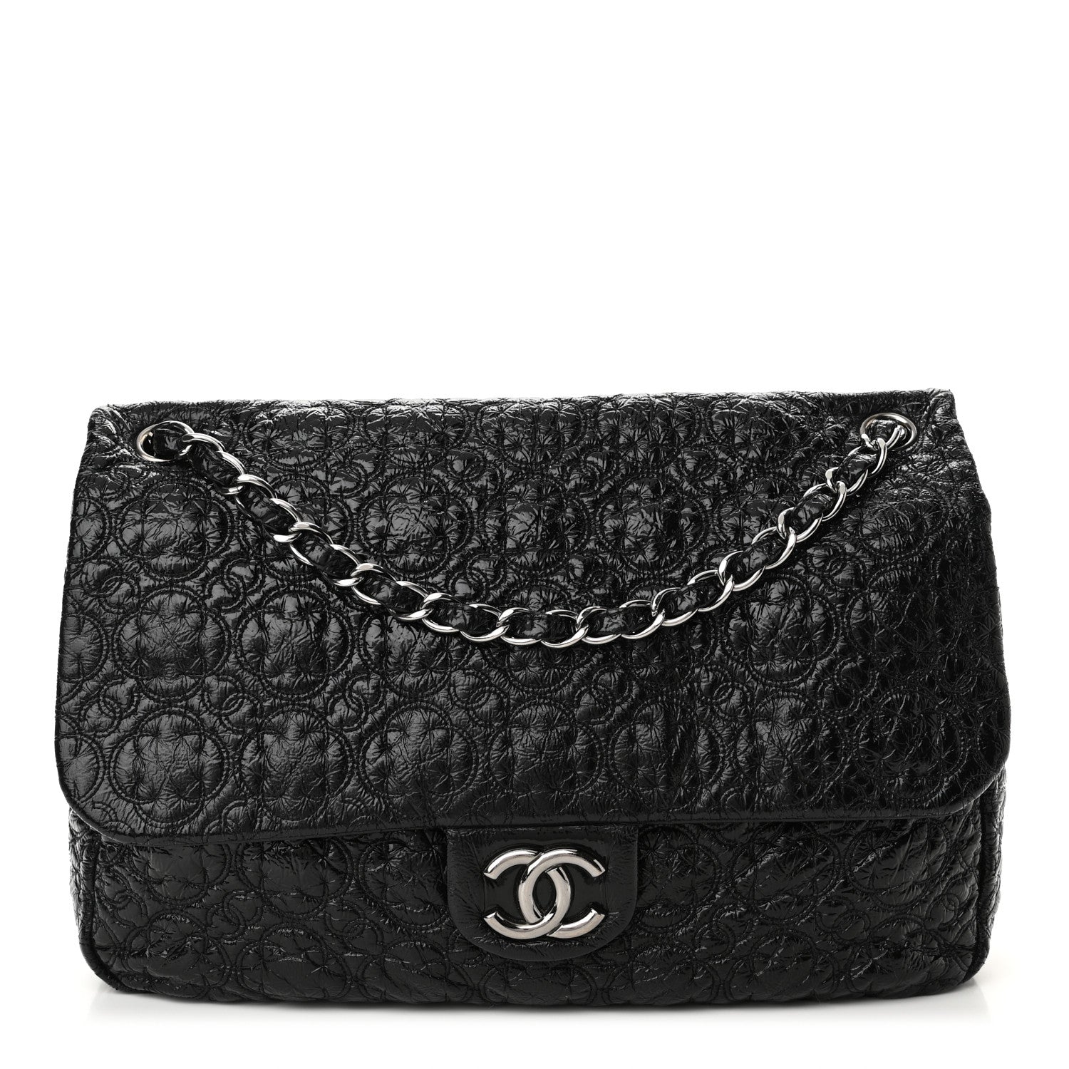 Chanel Vinyl Rock In Moscow Single Flap Black 1 of 10