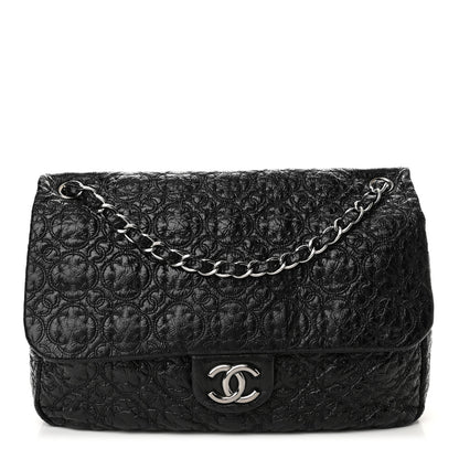 Chanel Vinyl Rock In Moscow Single Flap Black 1 of 10