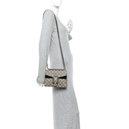 Gucci GG Supreme Monogram Mini Dionysus Shoulder Bag Black 2 of 12