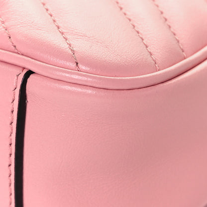 Gucci Calfskin Matelasse Mini GG Marmont Shoulder Bag Wild Rose 10 of 10