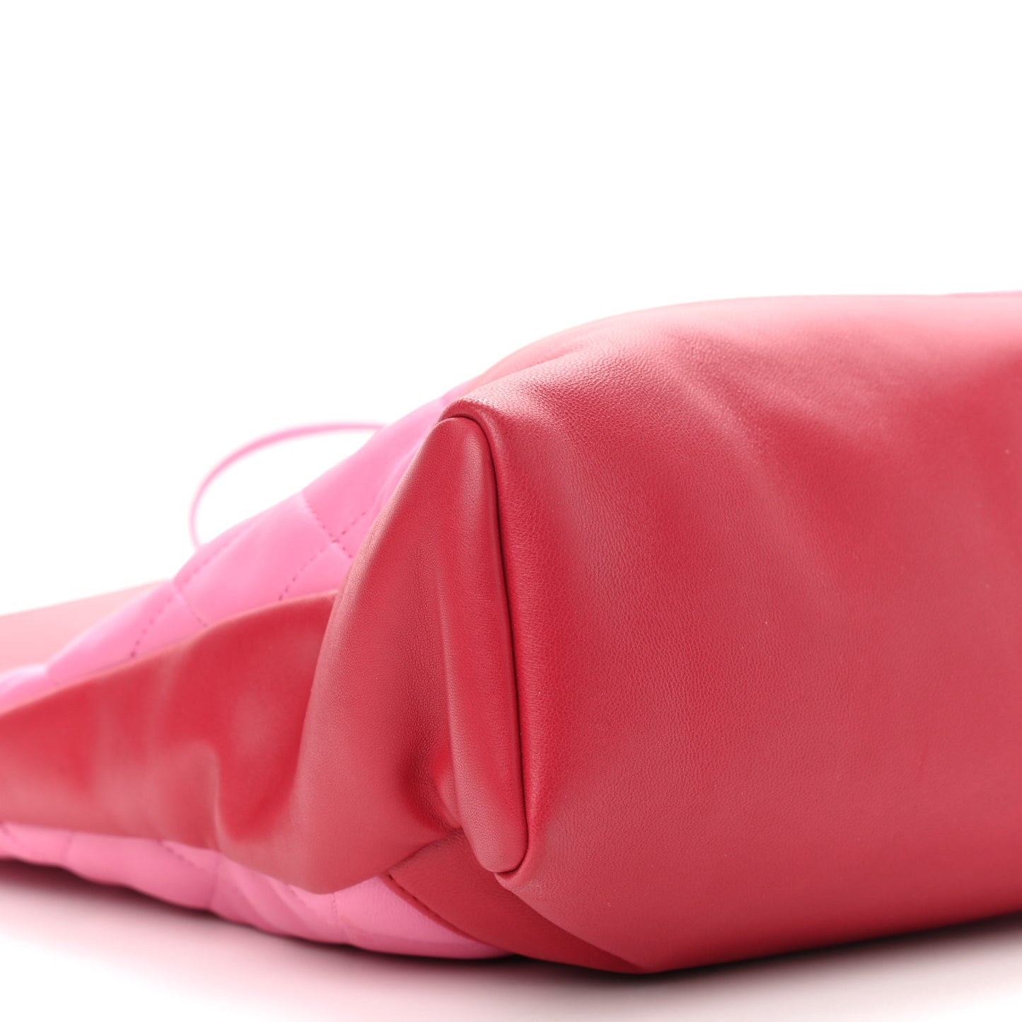 Lambskin Quilted Large 31 Shopping Bag Pink Light Red