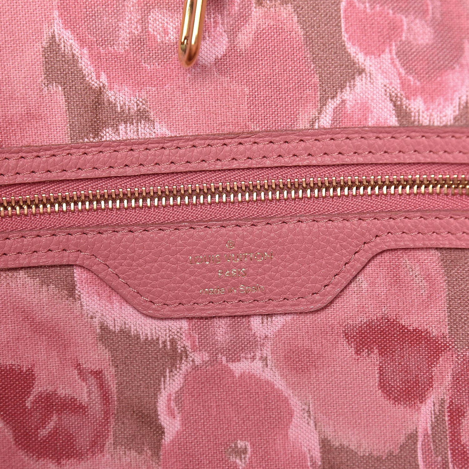 Louis Vuitton Monogram Articles de Voyage Ikat Neverfull MM Rose Velours 6 of 16