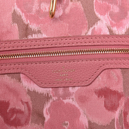 Louis Vuitton Monogram Articles de Voyage Ikat Neverfull MM Rose Velours 6 of 16