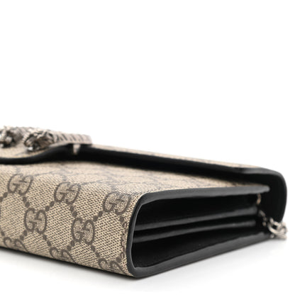 Gucci GG Supreme Monogram Mini Dionysus Chain Wallet Beige Taupe 10 of 11