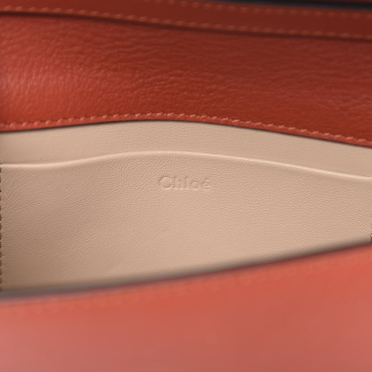 Calfskin Small Nile Bracelet Minaudiere Bag Earthy Red