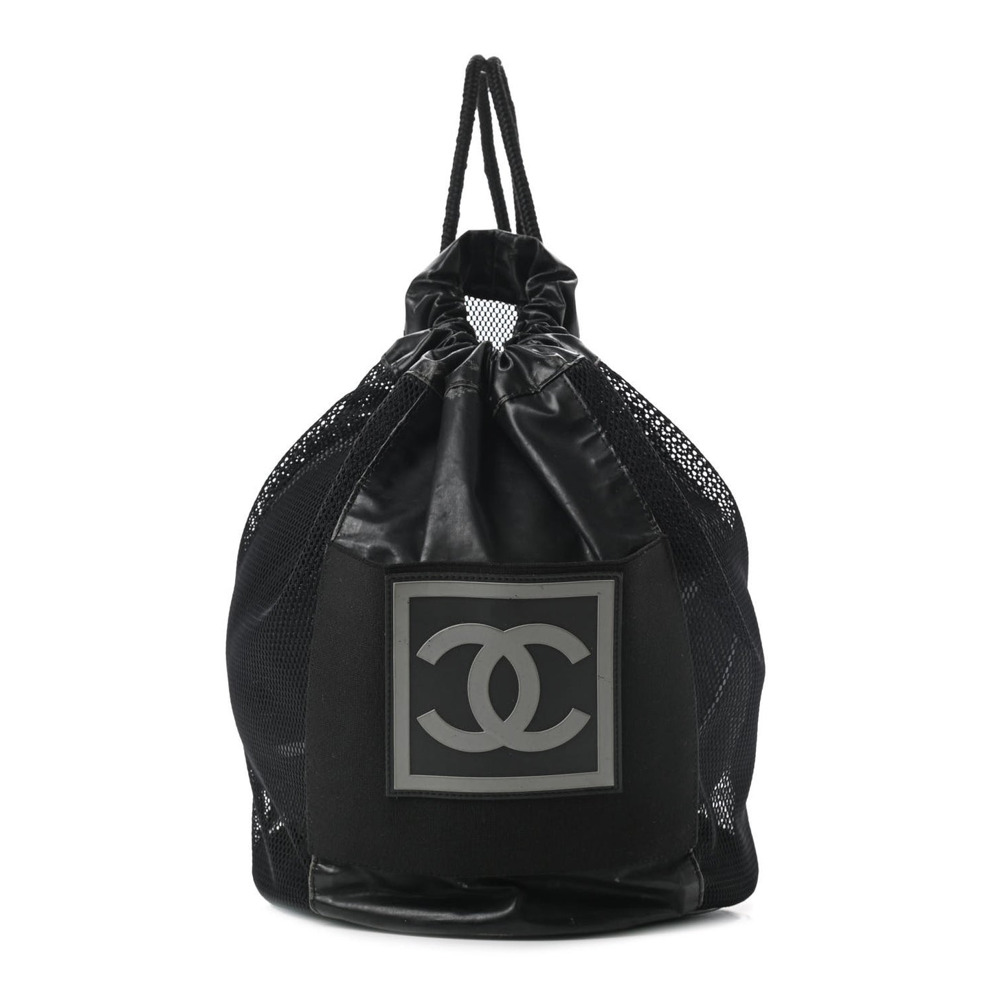 Rubber CC Basketball with Mesh Case Black Grey