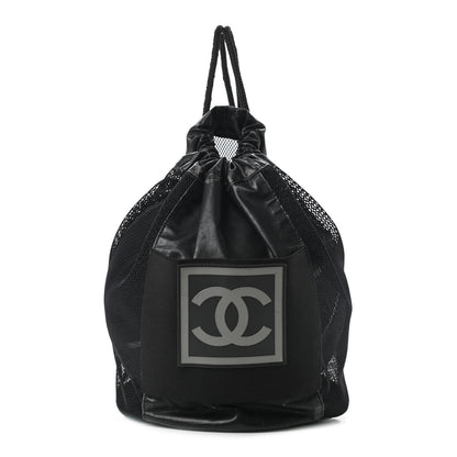 Chanel Rubber CC Basketball with Mesh Case Black Grey 2 of 9
