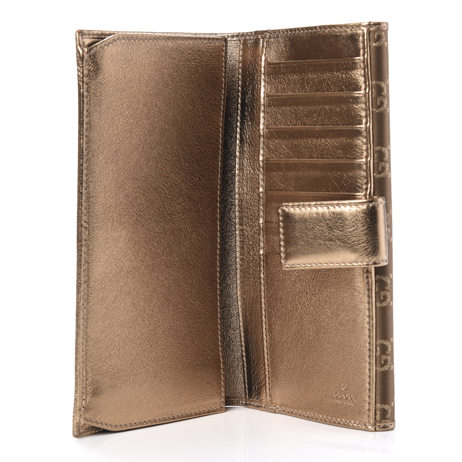 Gucci Monogram Princy Continental Wallet Gold 5 of 9