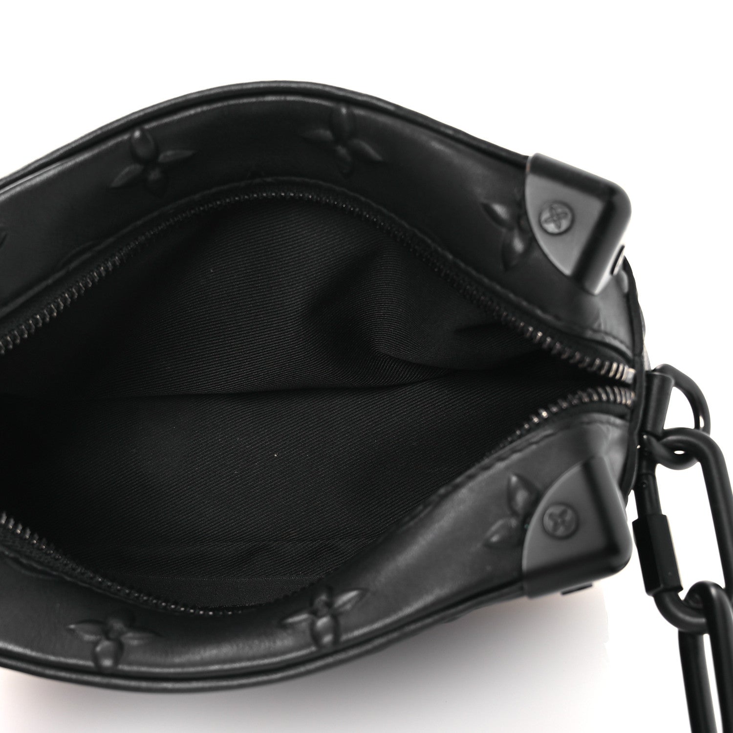 Louis Vuitton Calfskin Debossed Monogram Solar Ray Mini Soft Trunk Black 5 of 11