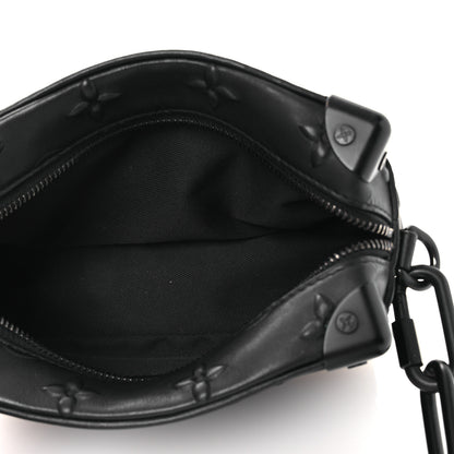 Louis Vuitton Calfskin Debossed Monogram Solar Ray Mini Soft Trunk Black 5 of 11