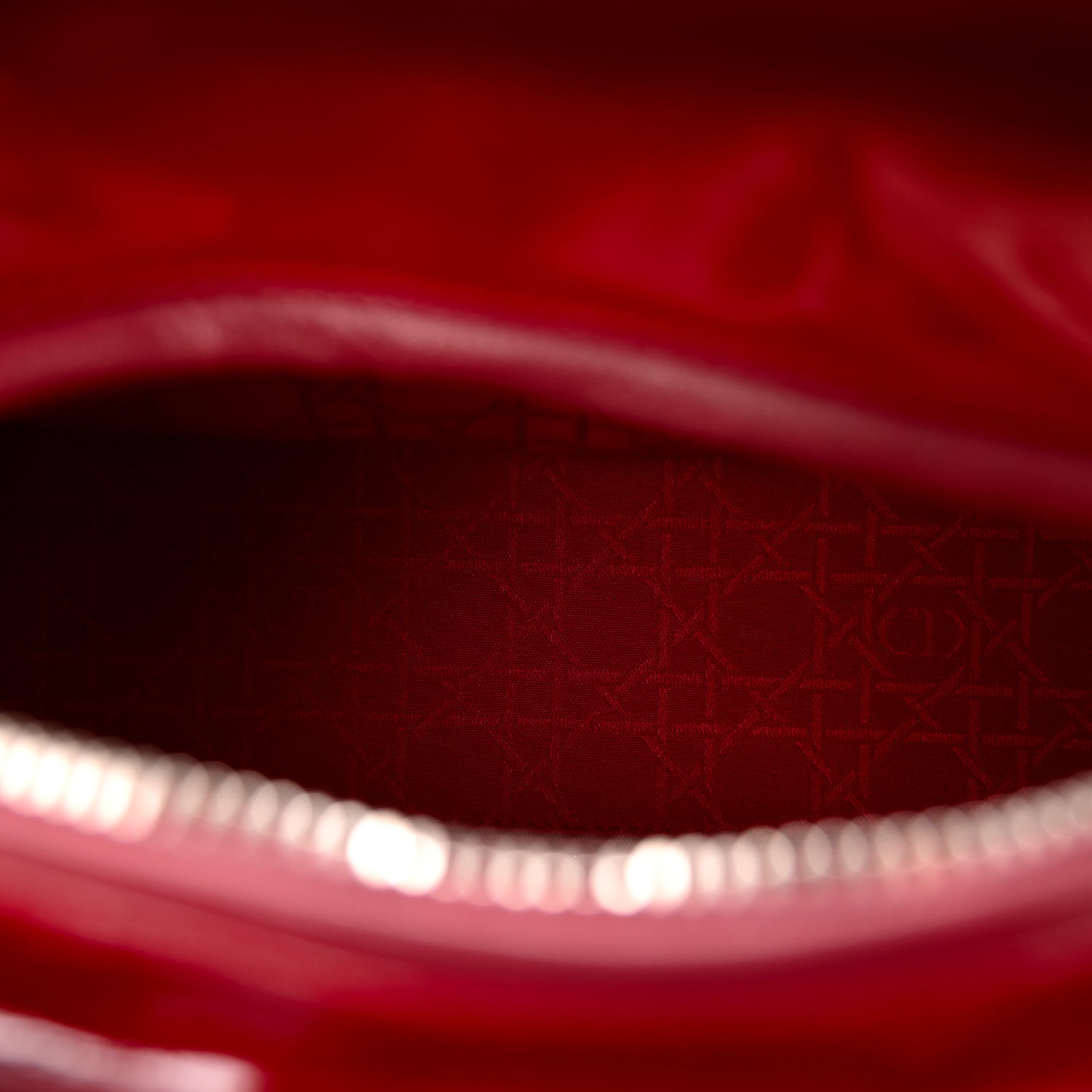 Christian Dior Patent Cannage Medium Lady Dior Red 5 of 10