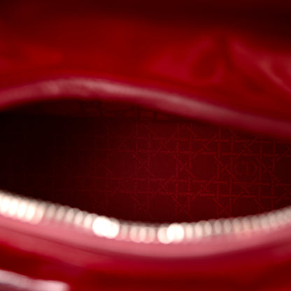 Christian Dior Patent Cannage Medium Lady Dior Red 5 of 10