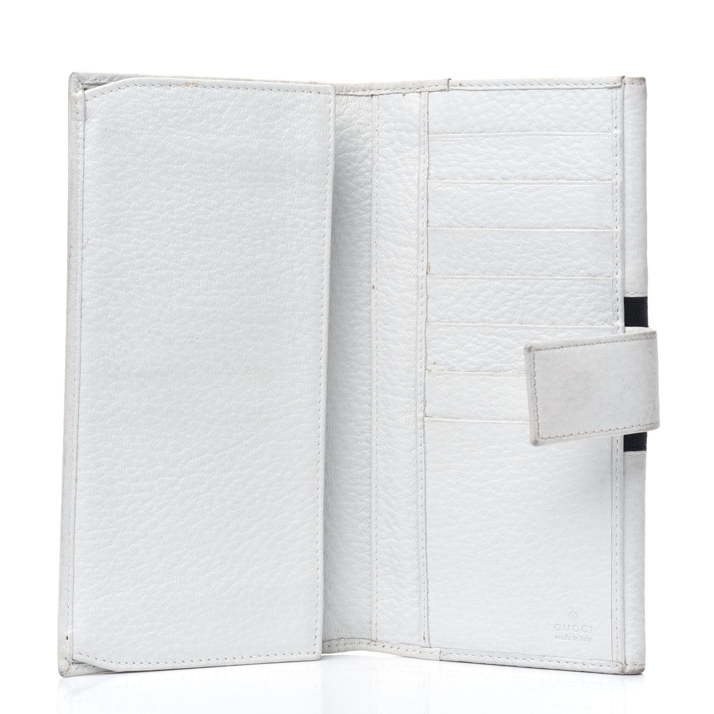 Calfskin Web Blondie Continental Wallet White