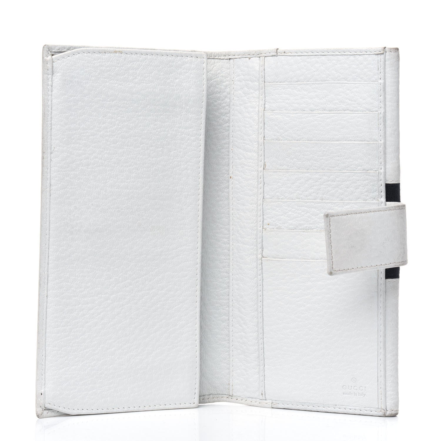 Gucci Calfskin Web Blondie Continental Wallet White 4 of 6