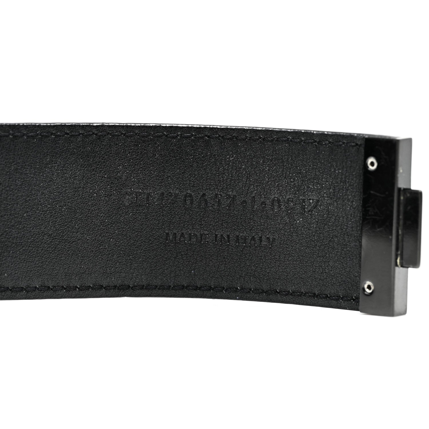 Saint Laurent Calfskin Monogram Bracelet Black 4 of 6