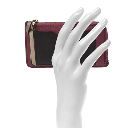 Loewe Soft Grained Calfskin Coin Card Holder Plumrose Ebony 2 of 8