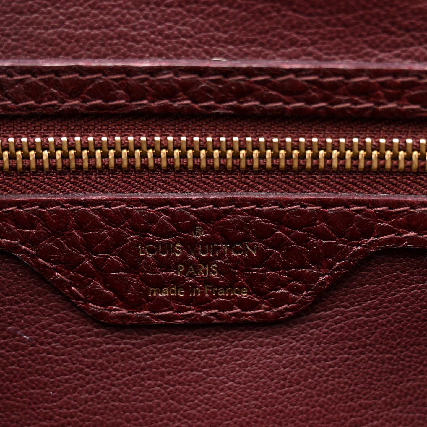 Ostrich Lizard Majestueux Tote MM Bordeaux