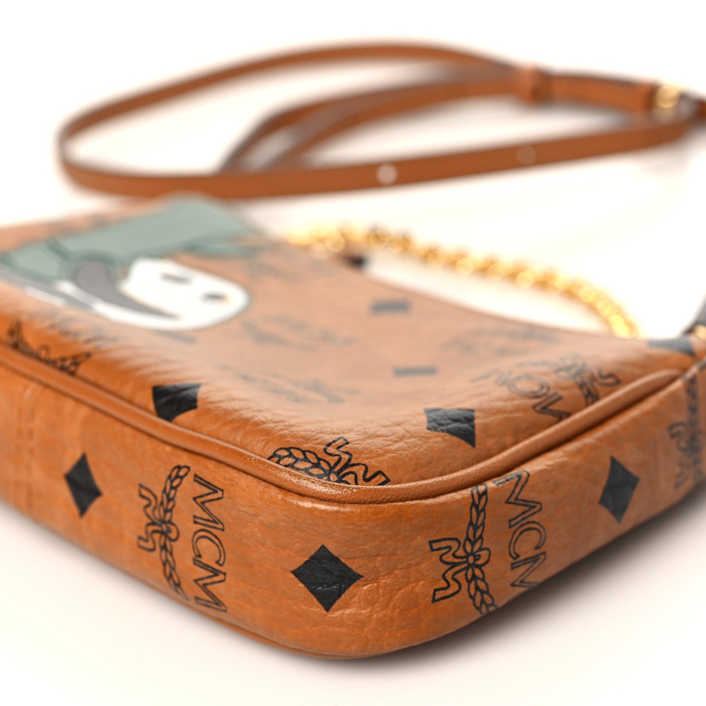 Visetos Panda Crossbody Pouch Cognac