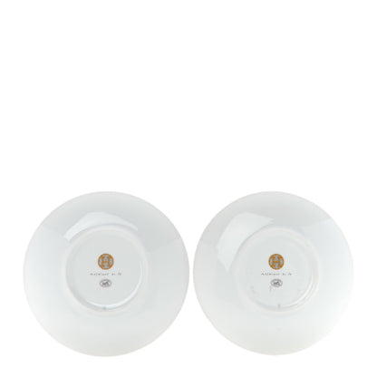 Hermes Porcelain Mosaique Au 24 Bread And Butter Plate Set of 2 Gold 3 of 6
