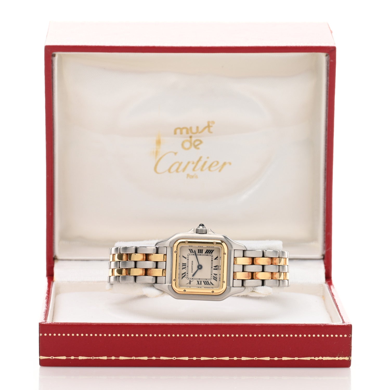 Cartier Stainless Steel 18K Yellow Gold 22mm Panthere Quartz Watch 5 of 5