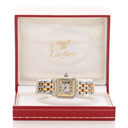 Cartier Stainless Steel 18K Yellow Gold 22mm Panthere Quartz Watch 5 of 5