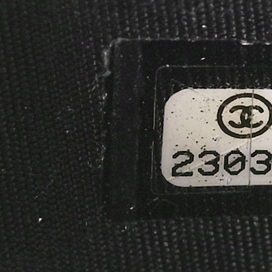 Chanel Caviar Quilted Boy Zip Around Coin Purse Wallet Black 7 of 10
