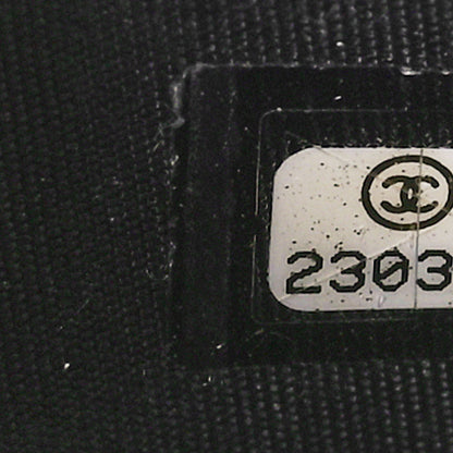 Chanel Caviar Quilted Boy Zip Around Coin Purse Wallet Black 7 of 10