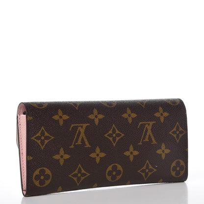 Louis Vuitton Monogram Emilie Wallet Rose Ballerine 3 of 9